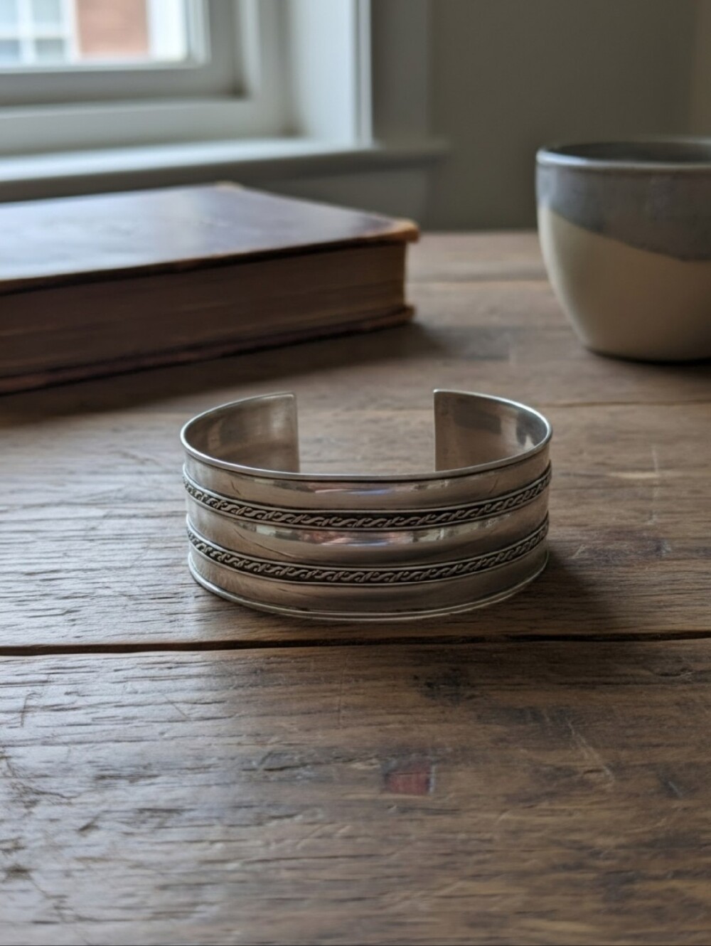 Vintage Sterling Silver Cuff Bracelet